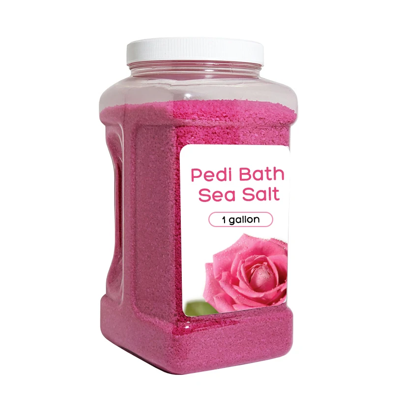 Wholesale Custom Logo Scents Sea Salt Foot Spa Pedi Bath Sea Salt Pedicure Soak 1 Gallon