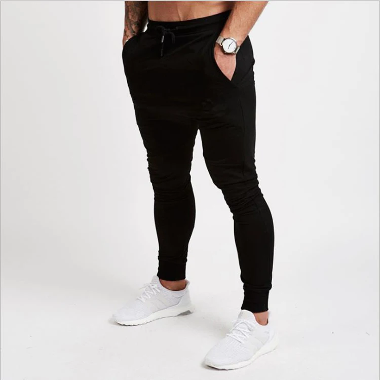 
Wholesale Custom Fashion Blank Stretch Gym Men Jogger Pants Slim Fit Sport Running Athletic Mens Sweat Pants 