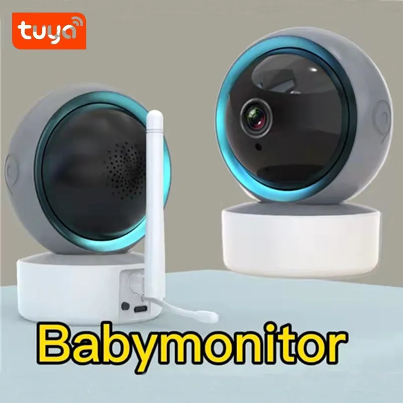Tuya 2MP Wifi Home Surveillance Camera with Baby Music Temperature Monitoring Auto Tracking Smart Baby Monitor IP Camera Wifi
