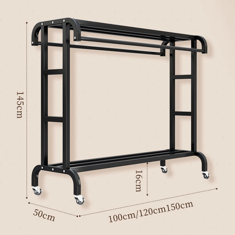Garment Display Rack Metal Coat Rack High Service Life Clothes Shelving  Heavy Duty A Grade Clothes Display Rack