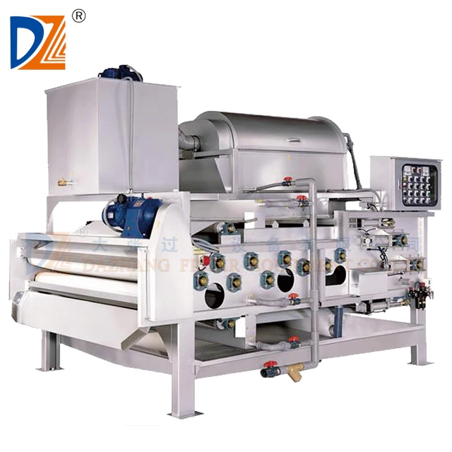 Vacuum Rotary Drum Concentrated Belt Filter Press for Animal Waste Dewatering