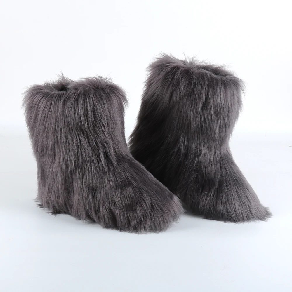 
Hot selling New fashion warm woollen fur boots With Italy Design in winter 
