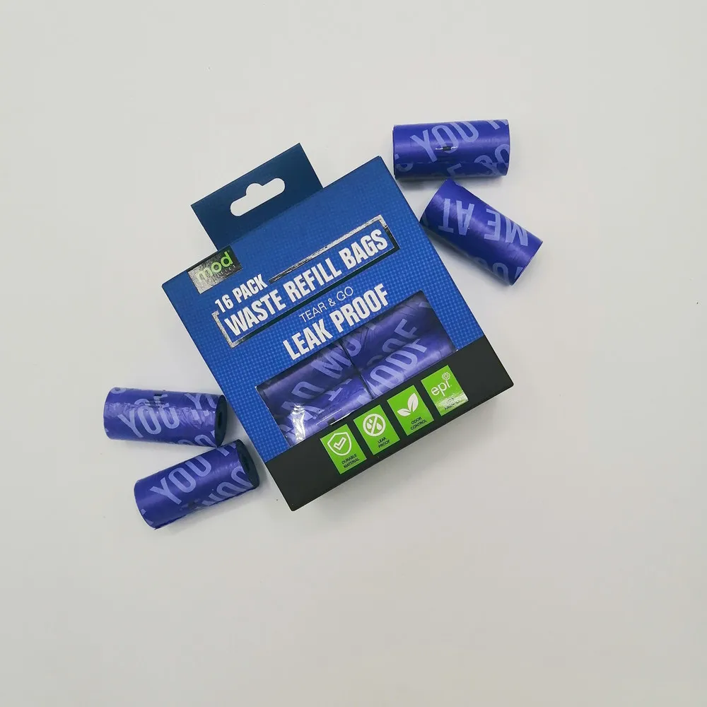 FSD OEM Custom Private Label Wholesale Plastic Thick Dog Waste Poop Bags Biodegradable For Training