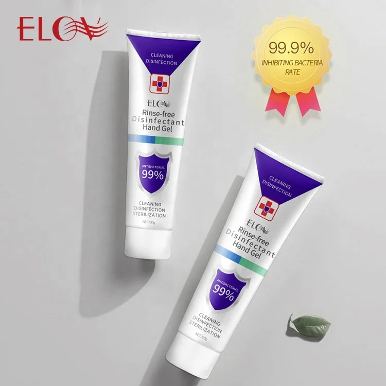 Waterless 75% Alcohol Antiseptic Disposable Hand Sanitizer Gel Portable 99% Effective Antiviral 100g Rinse-Free Disinfectant Gel