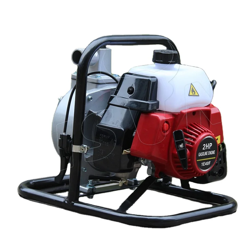 BISON(CHINA) Wp10 Small Water Pump 1 Inch 4 Stroke Gasoline Engine Pumping Machine 152F Petrol Agriculture Water Pumps