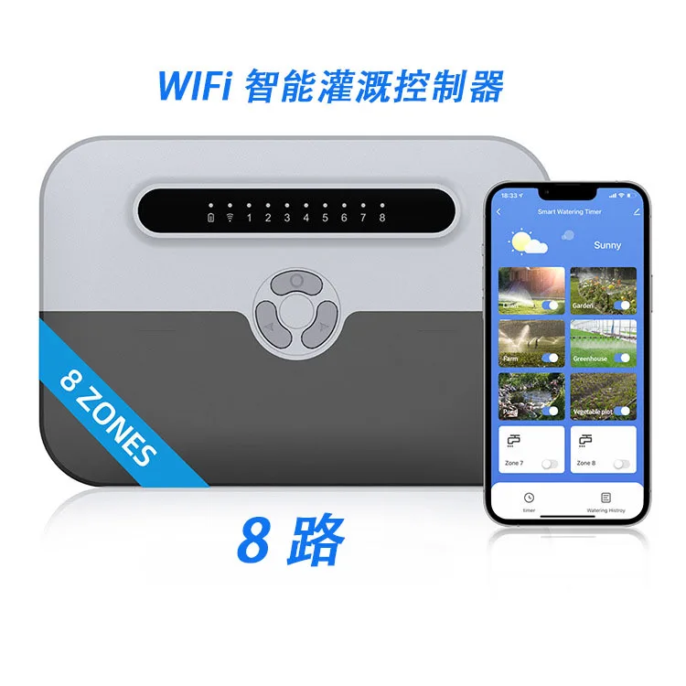 8 Doodle Water Valve Controller Wifi Intelligent Irrigation Control System APP timing TUYA Control the Watering Device
