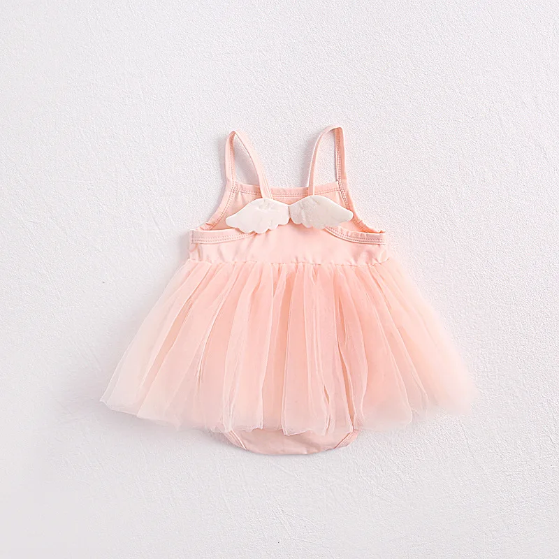 summer baby clothes baby girls wings condole triangular net yarn, skirt romper dress