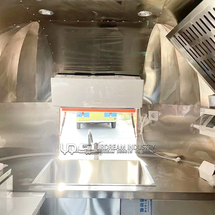 Urdream Airstream Mobile Food Concession Trailer 13 X 7.5 Airstream Style Food Truck