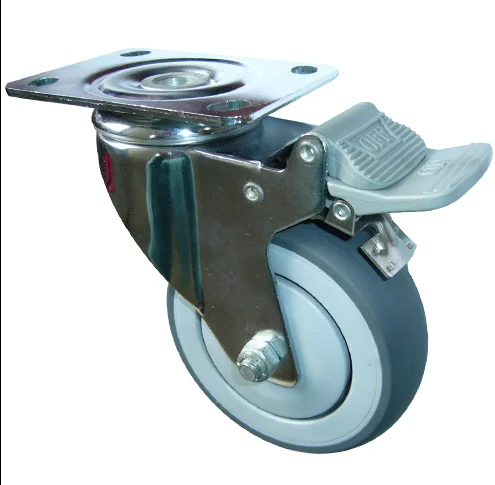 4inch TPR Double Lock Industry caster wheel customized casters
