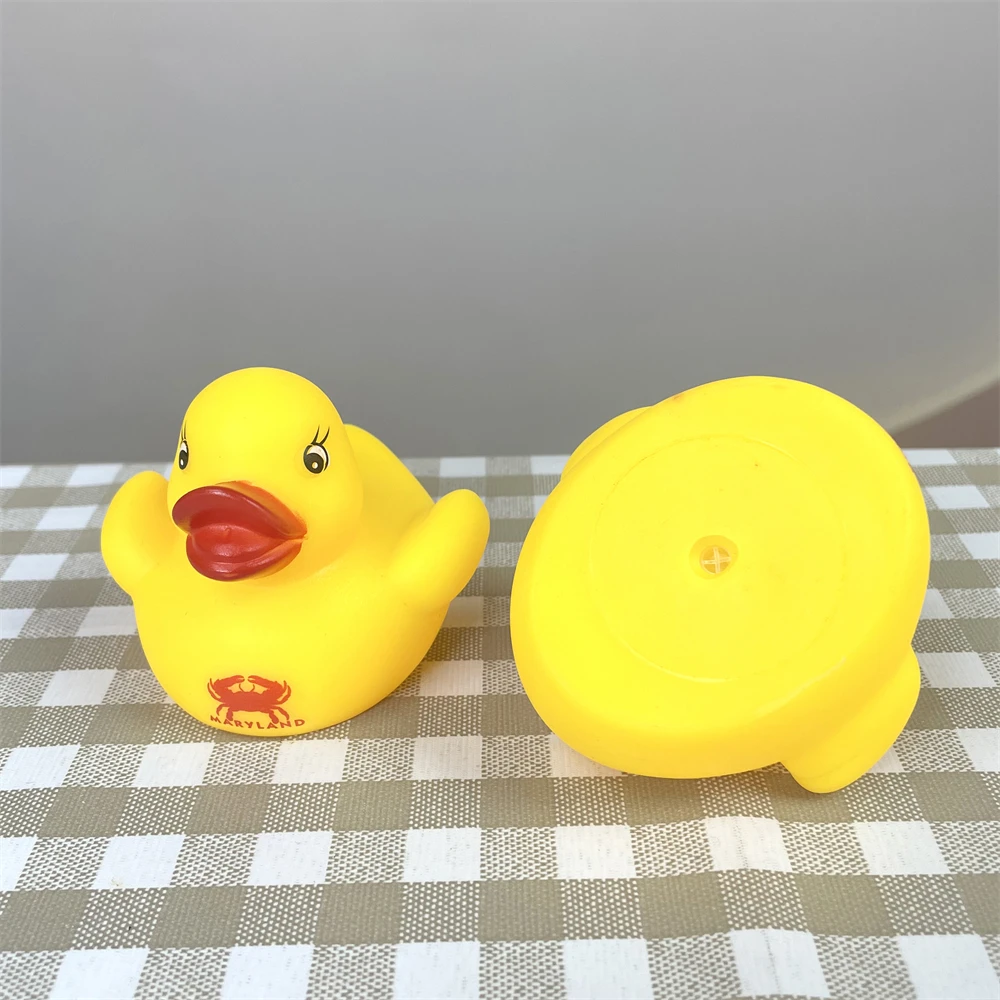 Custom Printing Own Logo Classic Baby Bath Toy Vinyl Non Toxic 7cm Mini Floating Yellow Rubber Duck