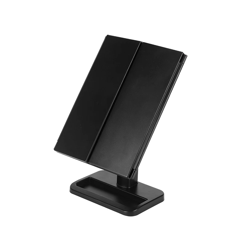 Amazon Top Wholesale Makeup Mirror Vanity Mirror Magnification Lighted Makeup Mirror with Lights, 2X 3X 10X Silver Plastic