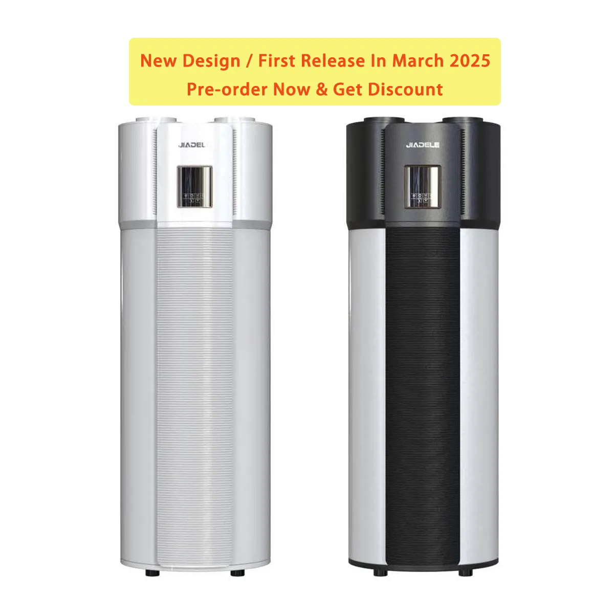 JIADELE High COP 4.4 Integrated Heat Pump Hot Water Systems 200L 300L Storage Tank R290 Air to Water Heat Pump Hot Water Heater