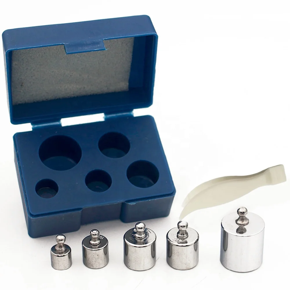 5Pcs Precision Calibration Weight Set Mini Precision Digital Weight Scale 50g 2x20g 10g 5g Grams for Mini Weighing Scale