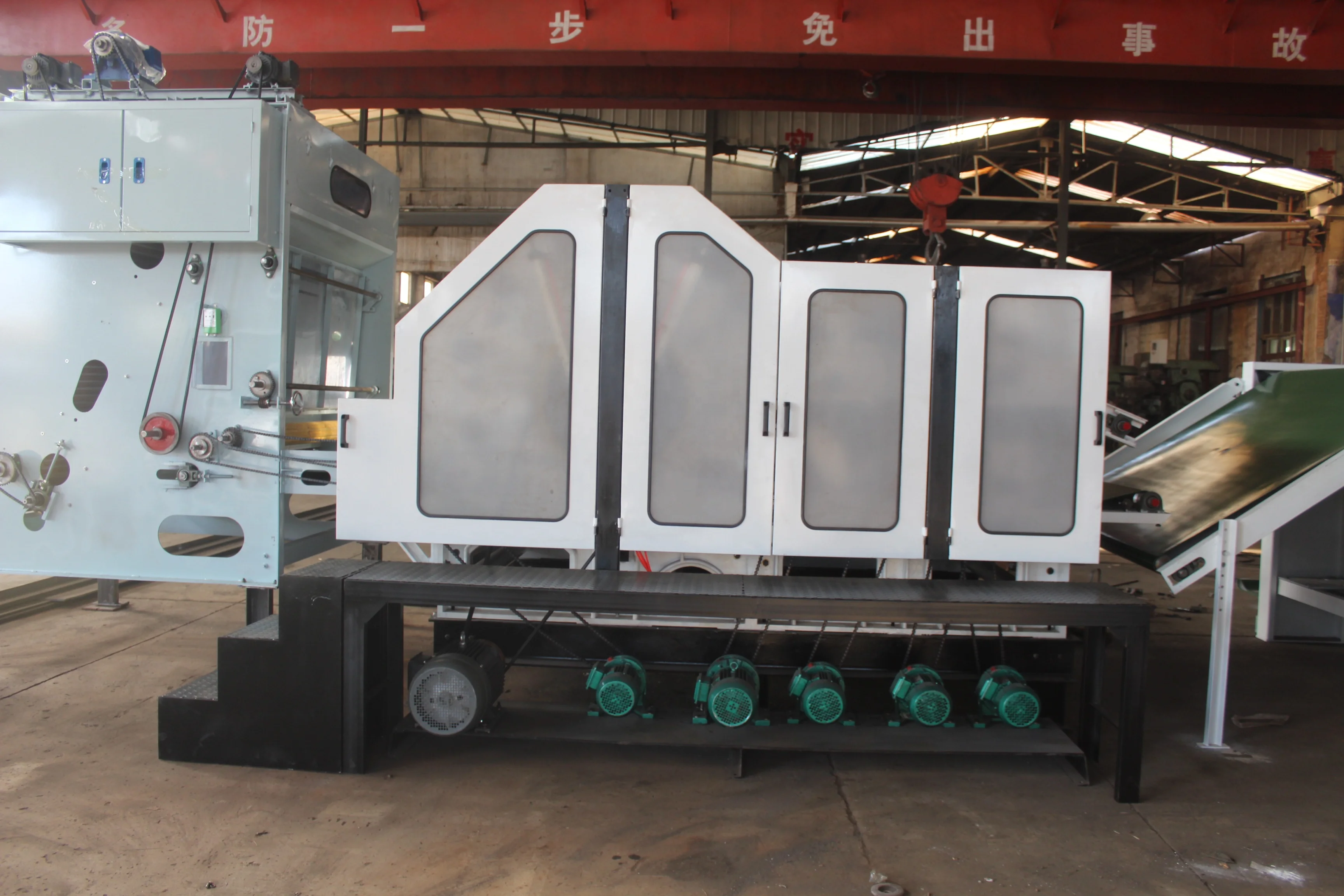 Non-woven fabric production machine carding polyester fiber into web machine fiber carding machine