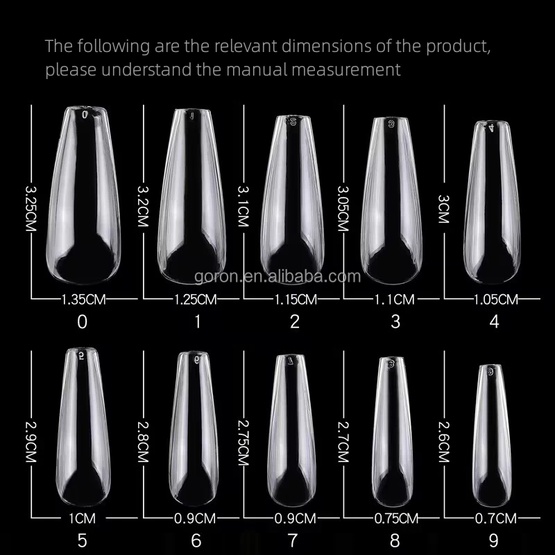 Full Cover Square Seamless Plain Nail Art  Nail salon  artificial fingernails Solid color Long False Nails