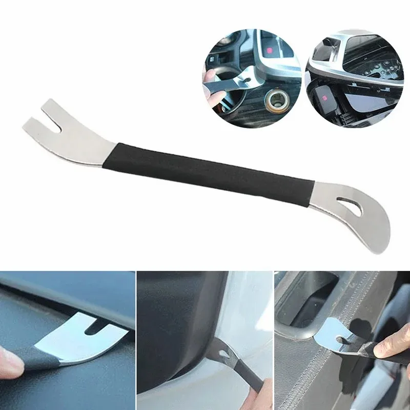 Car Trim Removal Tool Car Audio Door Disassembly Metal Steel Pry Plate Professional Pry Plate Conversion Installation Tools