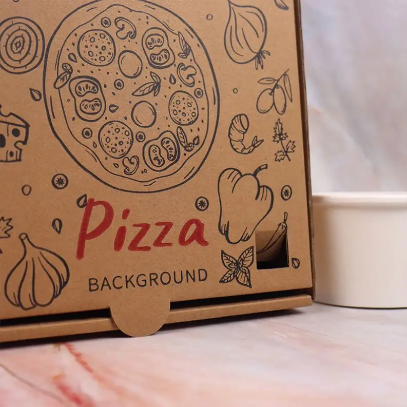 Brand New Burger Box Packaging Caja De Carton Para Corrugated Pizza Liner