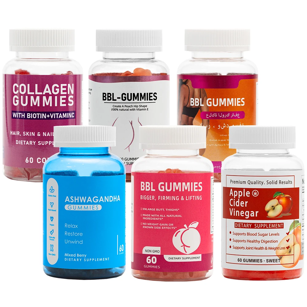 Sugar Free L-Glutathione Collagen Glow Gummies Providing Energy Gummies Collagen Vitamin C And L-Glutathione