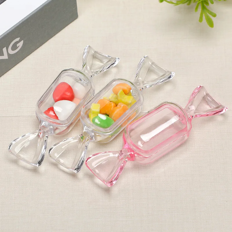 TS Creative Design Portable Mini Ornaments Storage Box Colorful Small Jewelry Box Wedding Gifts Plastic Candy Box