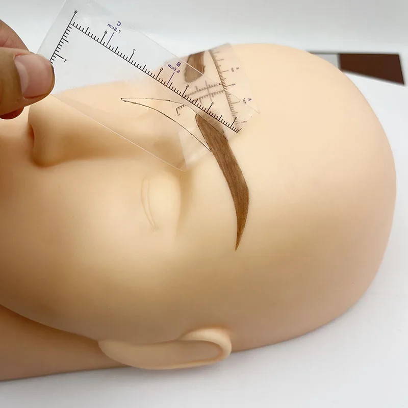 Custom Eyebrow Shape PMU Training Tools Disposable Eyebrow Stencil Sticker for Permanent Makeup Practice