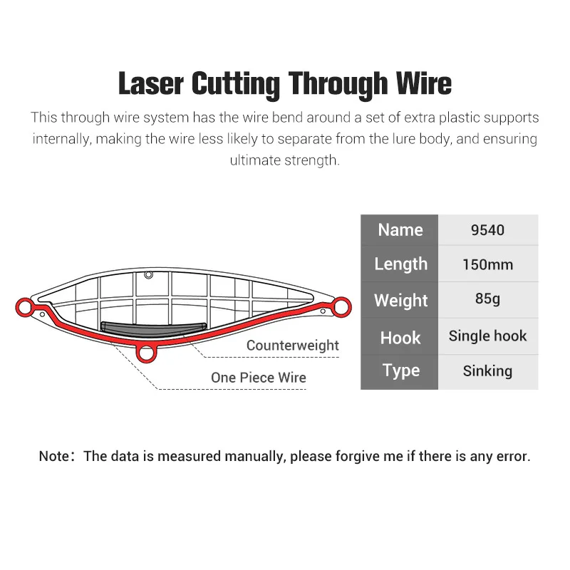 Japan single Hooks sinking diving distance casting twitch stick bait