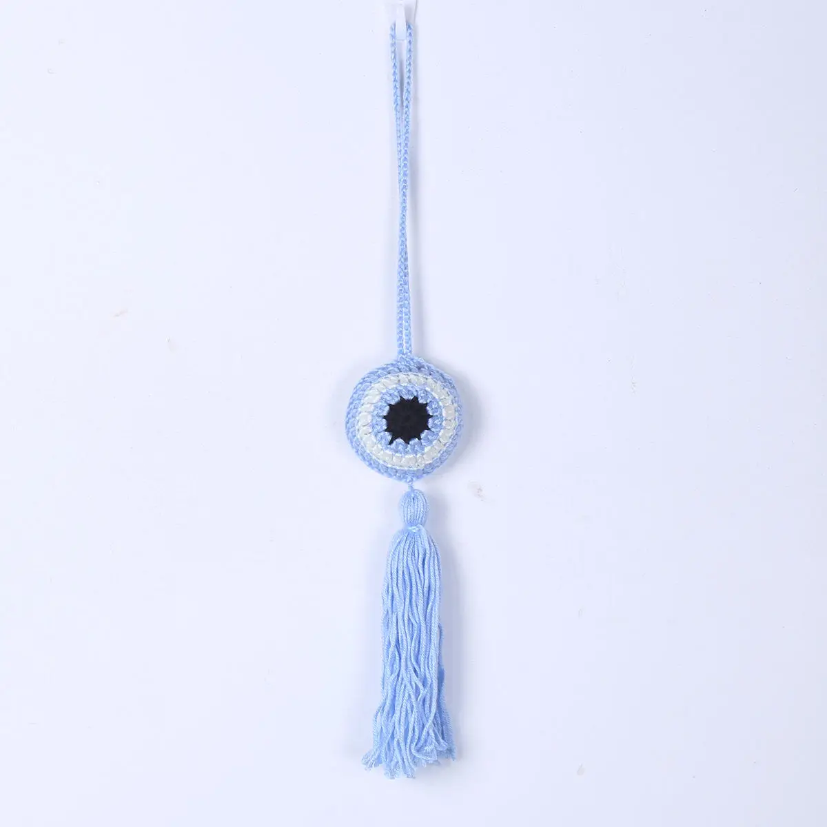 Hot Selling Car Pendant Macrame Wall Art  High Quality Eye Ball with Tassel  Handmade Wool Evil Eye Ornament Gift