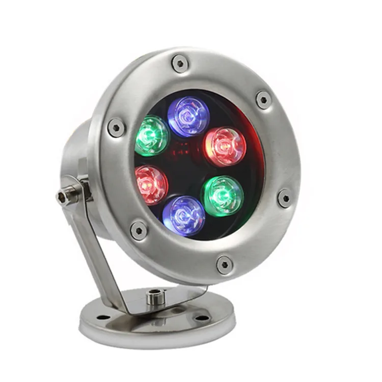 СВЕТОДИОДНЫЙ цветной водный фонарь DMX512 подводный светильник для бассейна 6 Вт 12 24 IP68