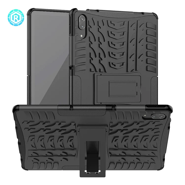 
TPU PC slim tablet universal drop proof kickstand case cover for lenovo p11 pro with strap 