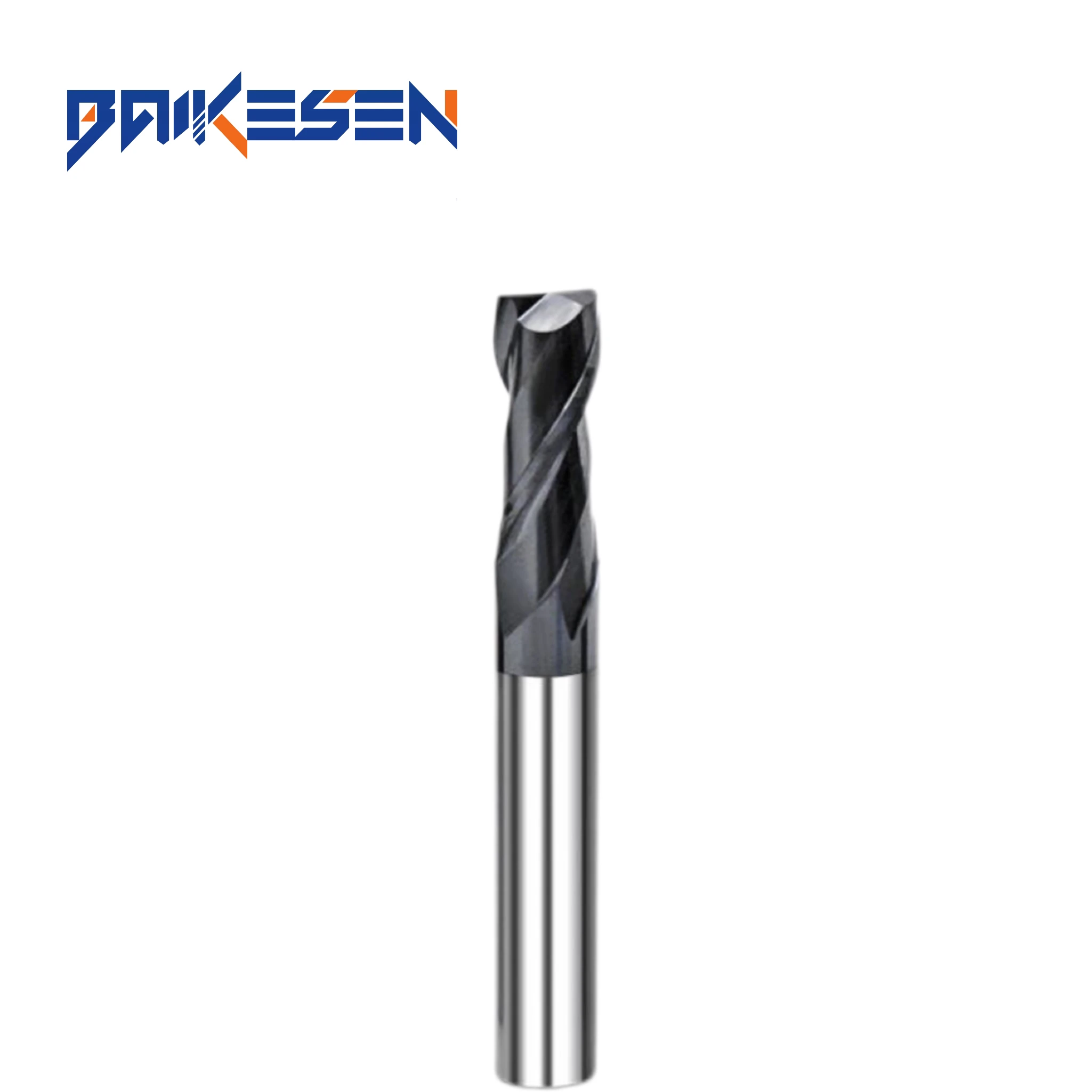 BKS Long Tool Life Carbide CNC 2 Flutes Corner Radius End Mill Cutters For Carbon fiber