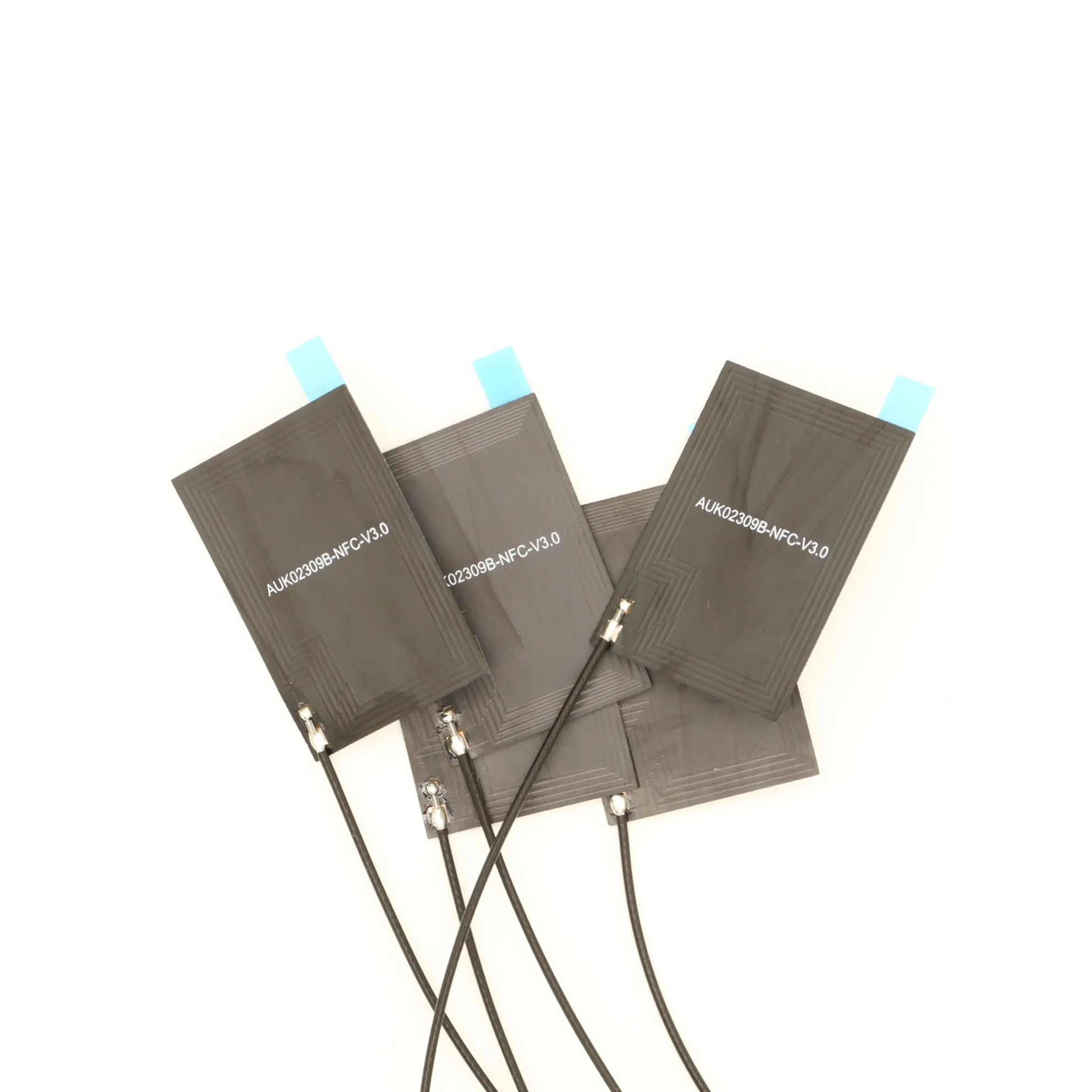 Customized 13.56MHz Antenna 40mm Adhesive Mounting 10cm cable length 3dBi Gain ferrite Internal NFC Antenna