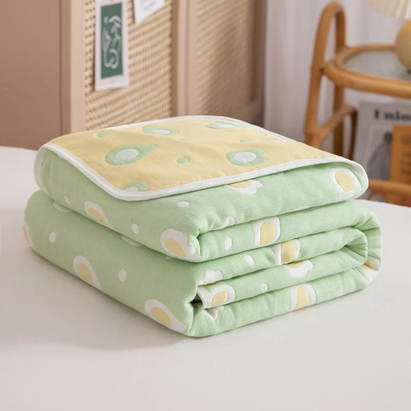 towel quilt cotton six-layer gauze cotton children adult cover blanket air conditioning double summer quilt