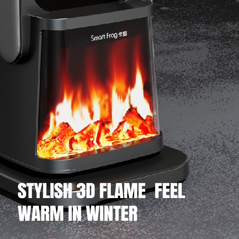 electric fireplace Convector Heater Flame Effect Portable PTC Tower Air Heater