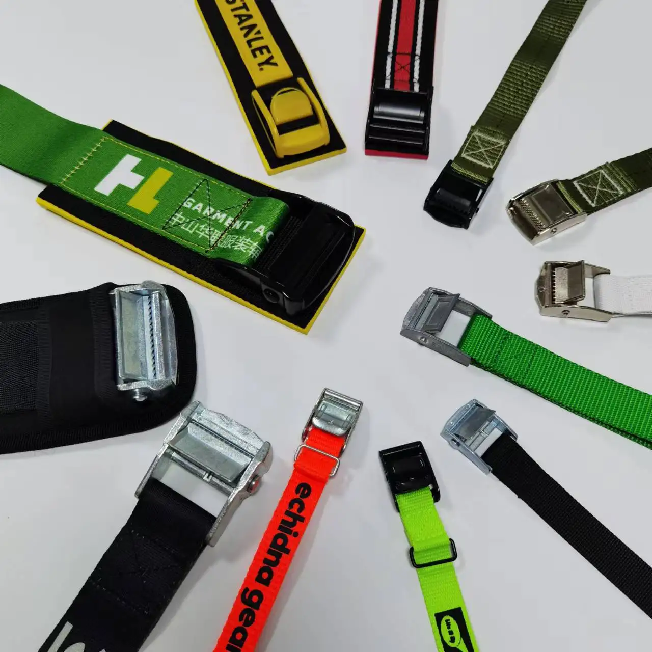 Customized Product Cam Lock Lashing Belt Ratchet Strap Tie Down Cam Buckle Strap With Logo