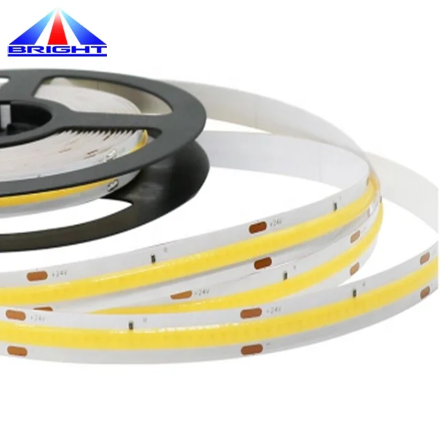 Гибкая светодиодная лента с монолитным блоком светодиодов CRI90 420 ФОБ Светодиодная 24 В постоянного тока ультраузкая 5 мм