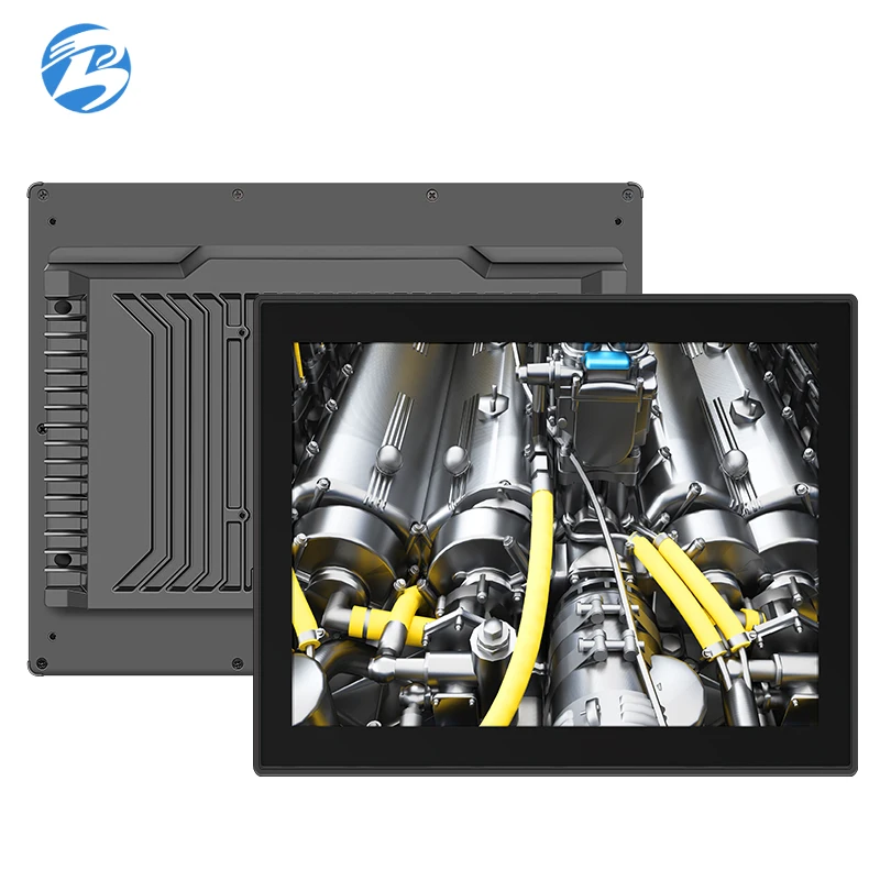 15 inch VGA/HD-MI/DVI/USB  Capacitive Touch Screen LCD Flat Panel Display industrial monitor with aluminum bezel