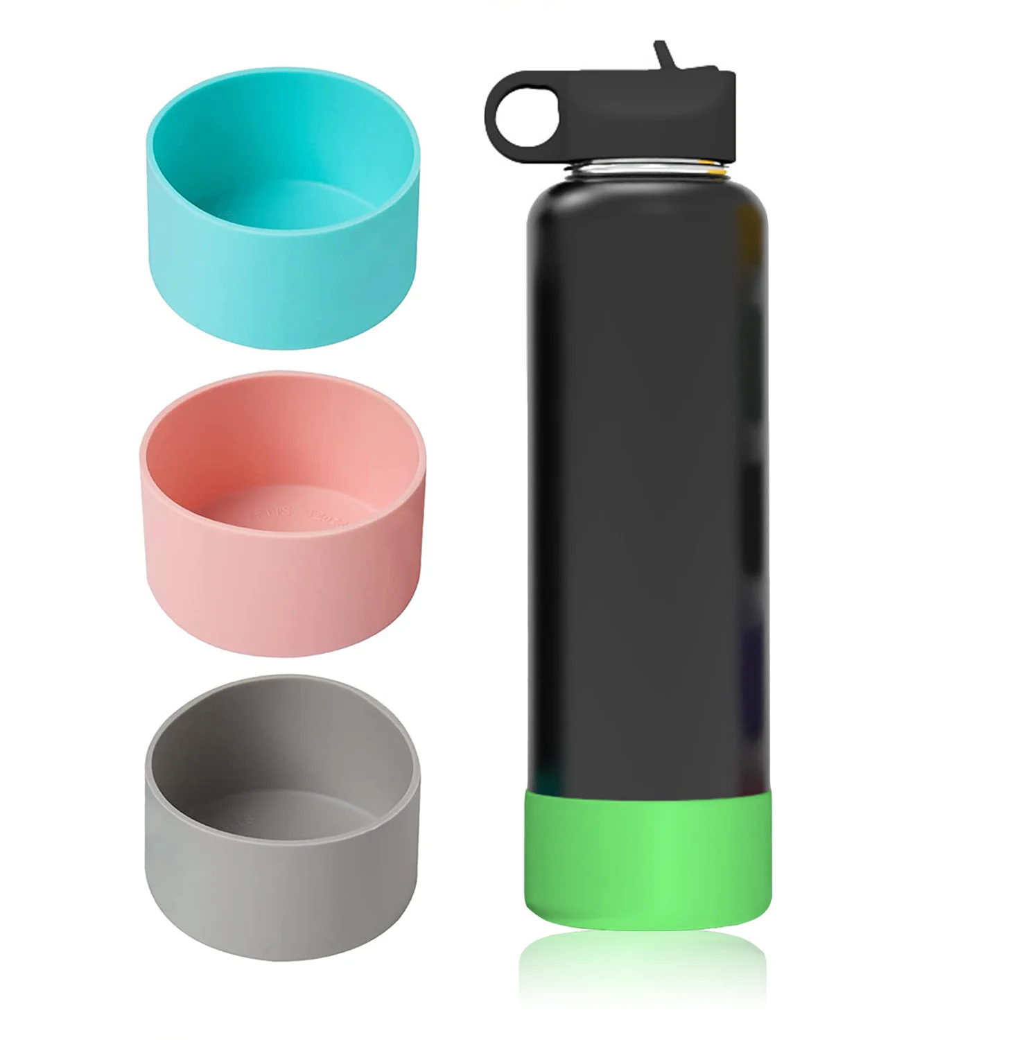 Силиконовый термостойкий Противоскользящий силиконовый рукав с логотипом производителя для бутылки с водой