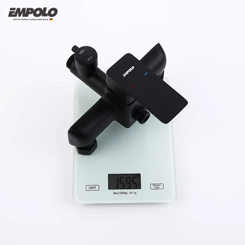 Empolo Bathroom Products Modern Brass Hot And Cold Faucet Rainfall Shower Set Bath Room Mixer Head Rain Shower Mixer Set