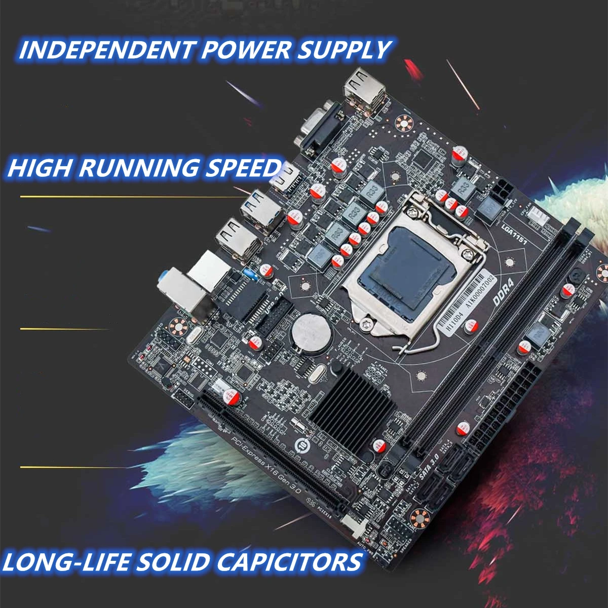 New mainboardFactory Best Performance H110 Motherboard LGA 1151 Socket  I3 I5 I7 CPU DDR4*2
