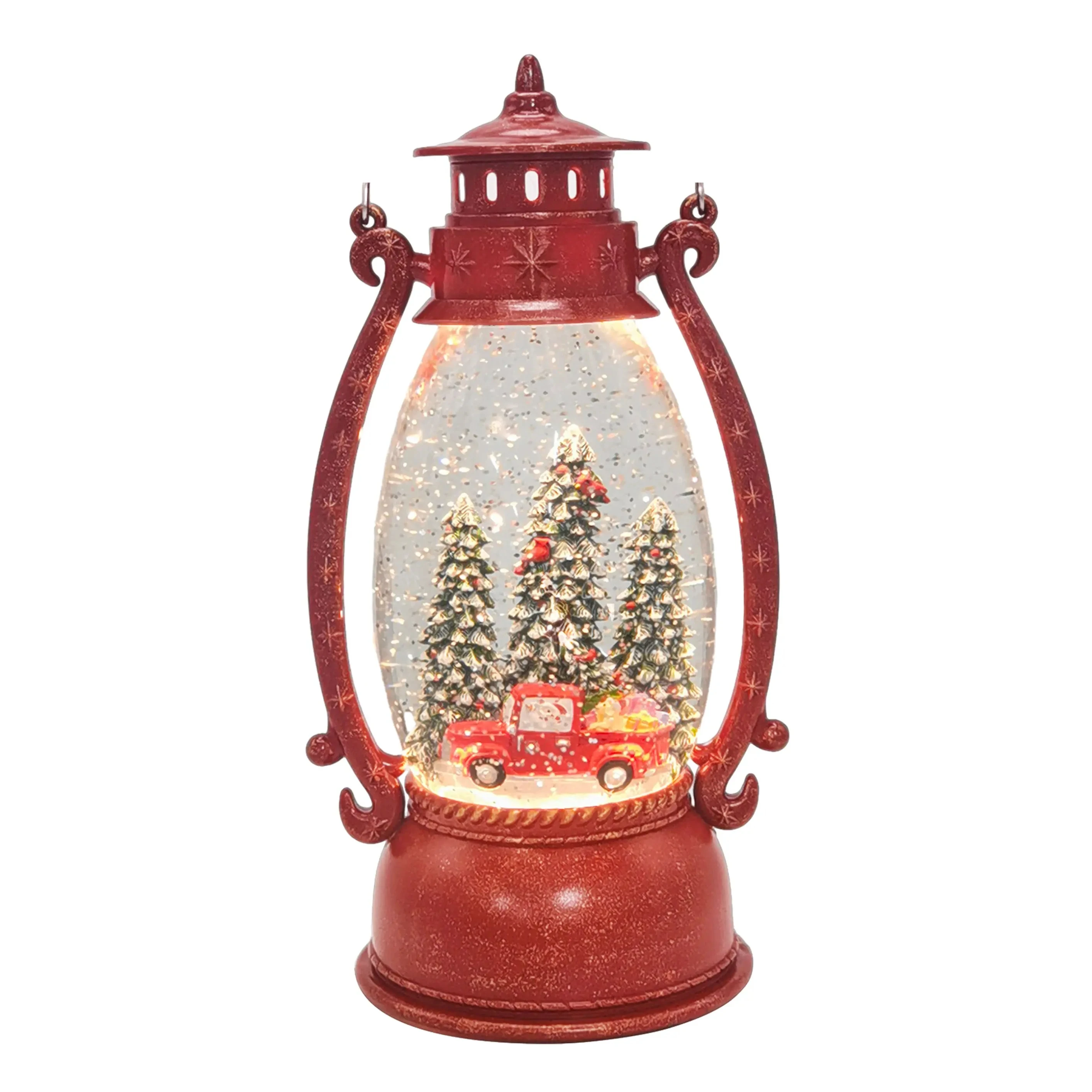 Christmas Snow Globe Musical Singing Usb Powered And Battery Operated Lighted Christmas Water Glittering Snowing Globe