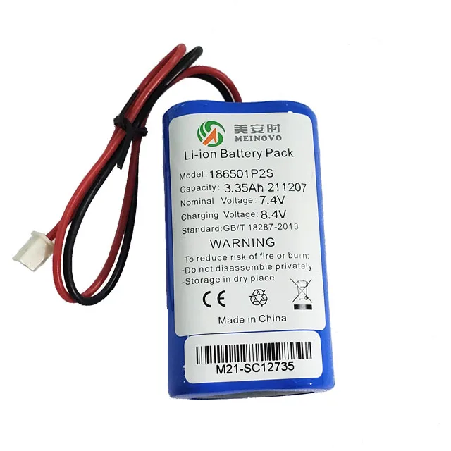Best Price Rechargeable 18650 Li-ion Battery 7.4V Battery Pack for Speaker