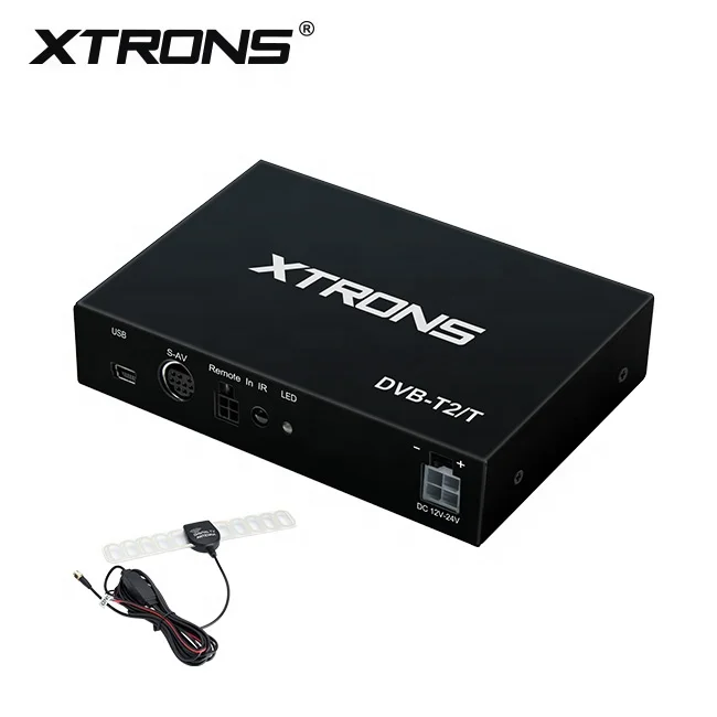 XTRONS FV015DE Car DVB T DVB T2 freeview digital tv receiver box support H.265 HEVC standard