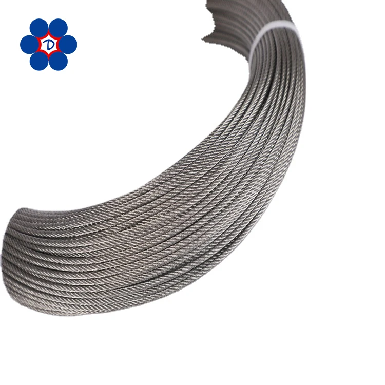 1x19 1.7mm Stainless Steel Wire Rope Steel Wire Cable for bridge reinforcement