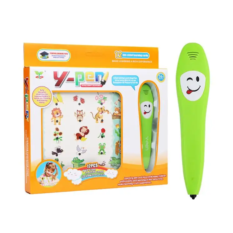 Обучающая ручка игрушка для раннего развития, с когнитивными картами с обоснованным интеллектом, 12 умных ручек для обучения логике
