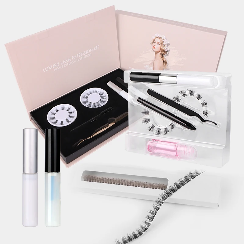 The Most Popular Cluster Lashes Wide Band Single Pair Eyelashes Magnetic Eyeliner Tweezers Diy Lash Extensions Made In Korea