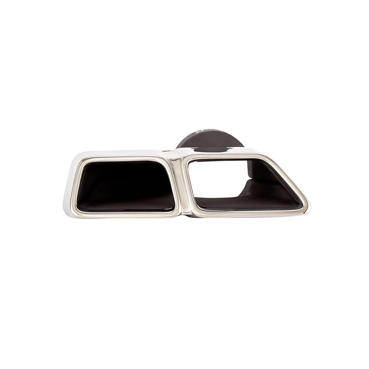 Chrome plate left Bumper Trim universal car tail pipe exhaust tips