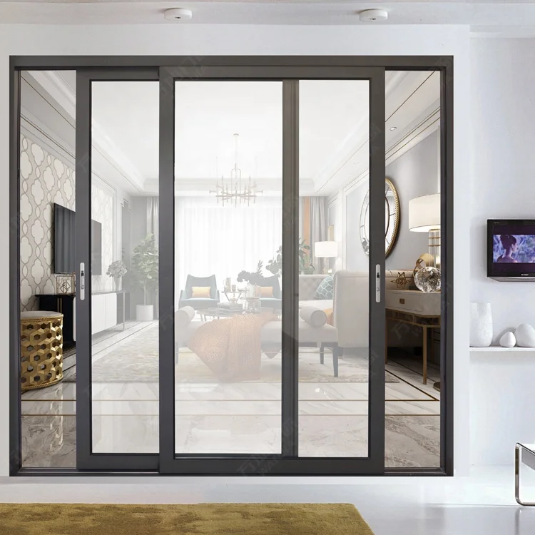 
WANJIA Waterproof aluminum sliding glass bedroom doors 