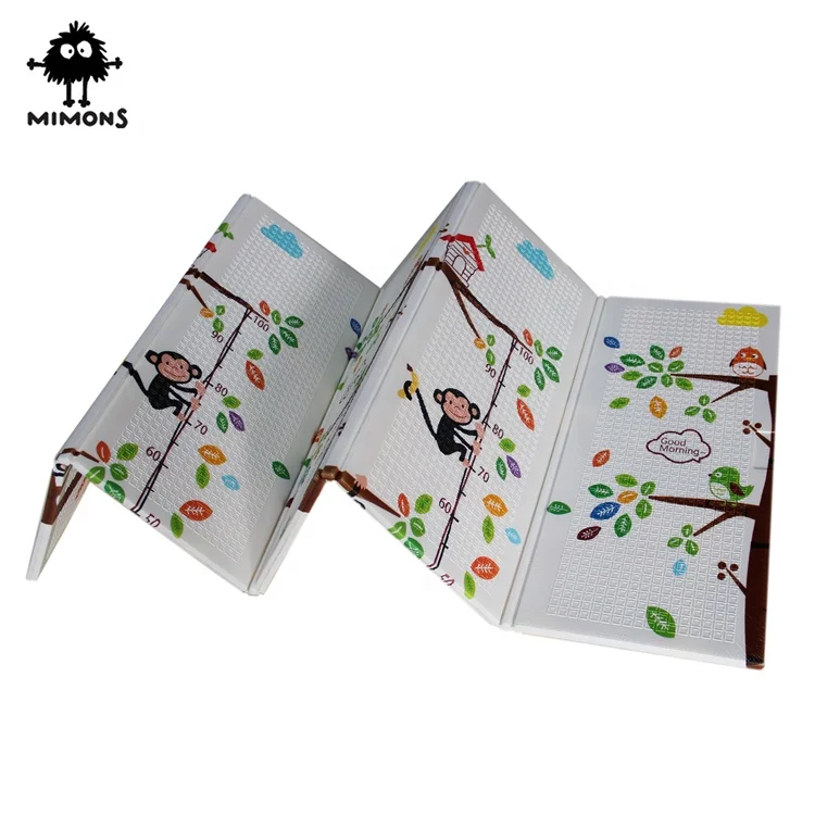 
Hot sale double side designs waterproof xpe foam baby play mat foldable 