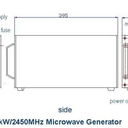 
 GMG-2010K-G 1 кВт, фиксированный выходной выключатель мощности-режим, микроволновый генератор  