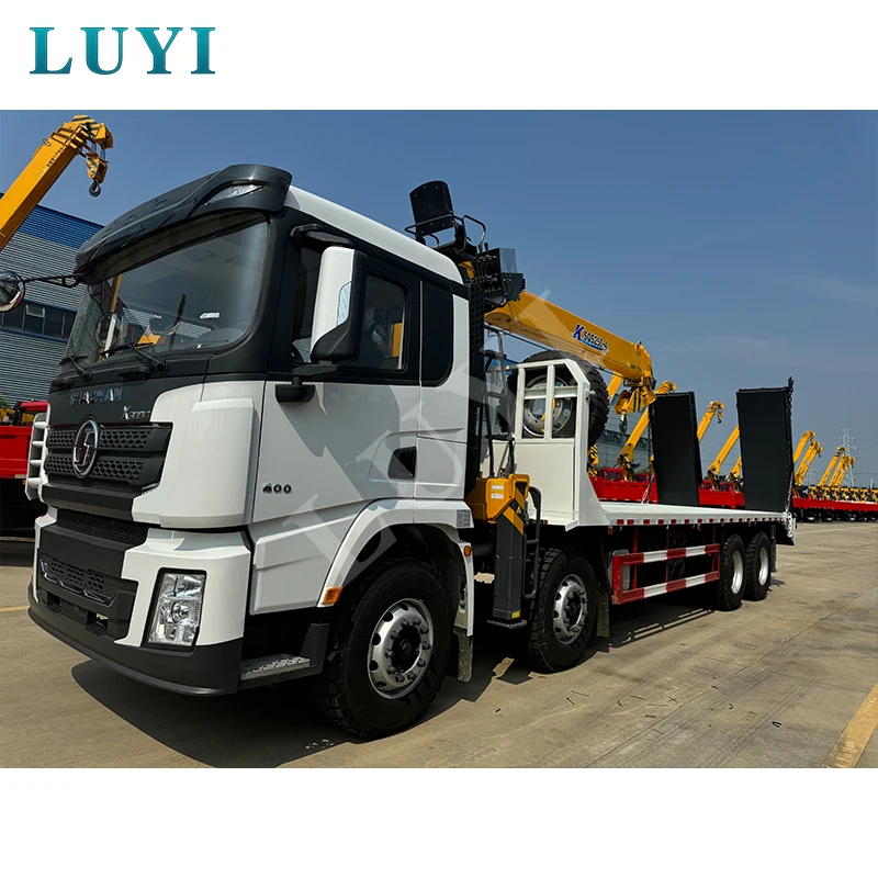 Shacman X3000 6tons Telescopic straight arm Lifting crane with 5 fingers Automatic hydraulic claw mounted on truck tractor