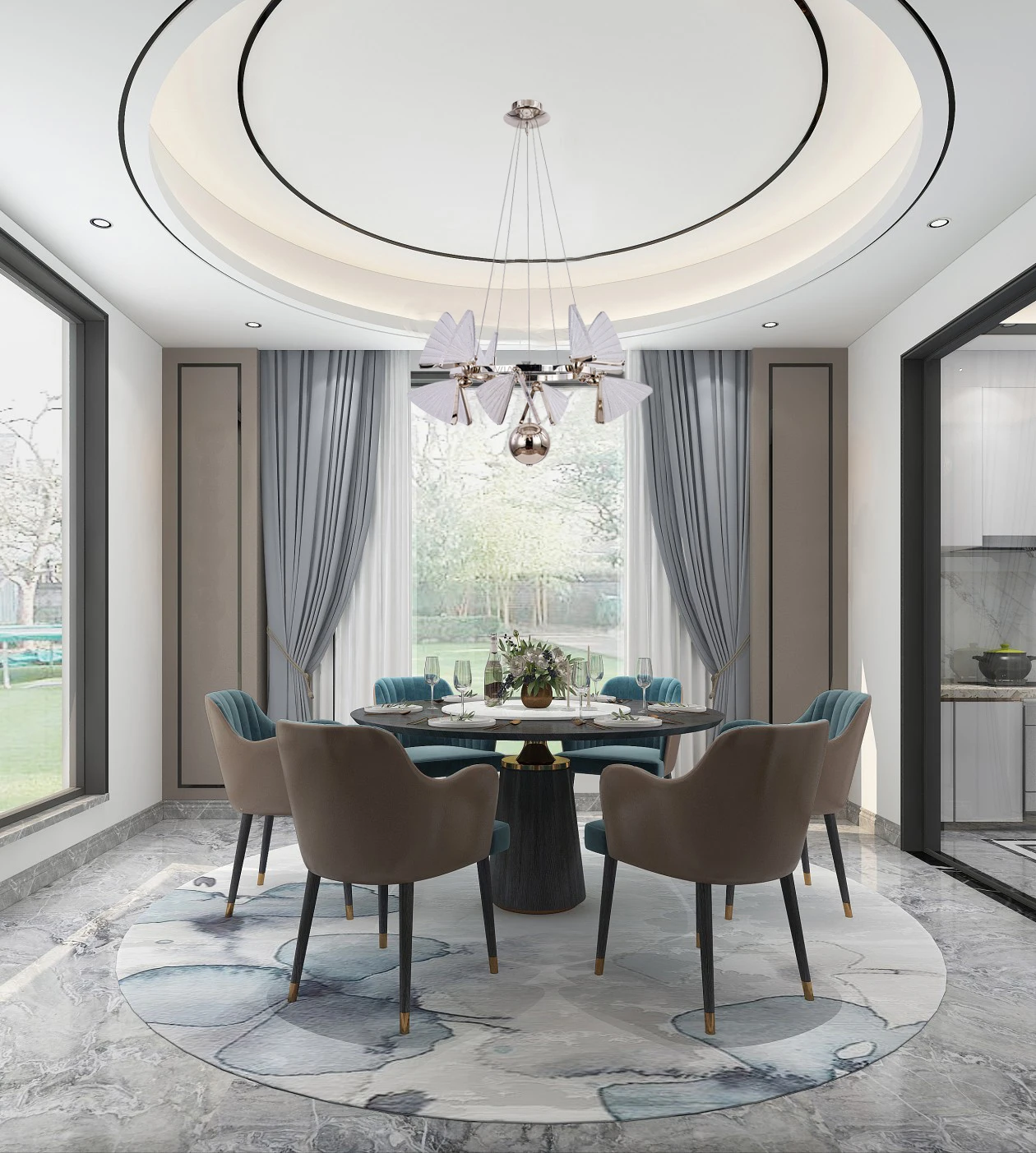 Modern LED Light Butterfly Organic Acrylic Home Romantic Dream Chandelier Bedroom